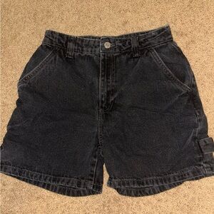 Cotton On Black Cargo Shorts/Jorts- Size 4